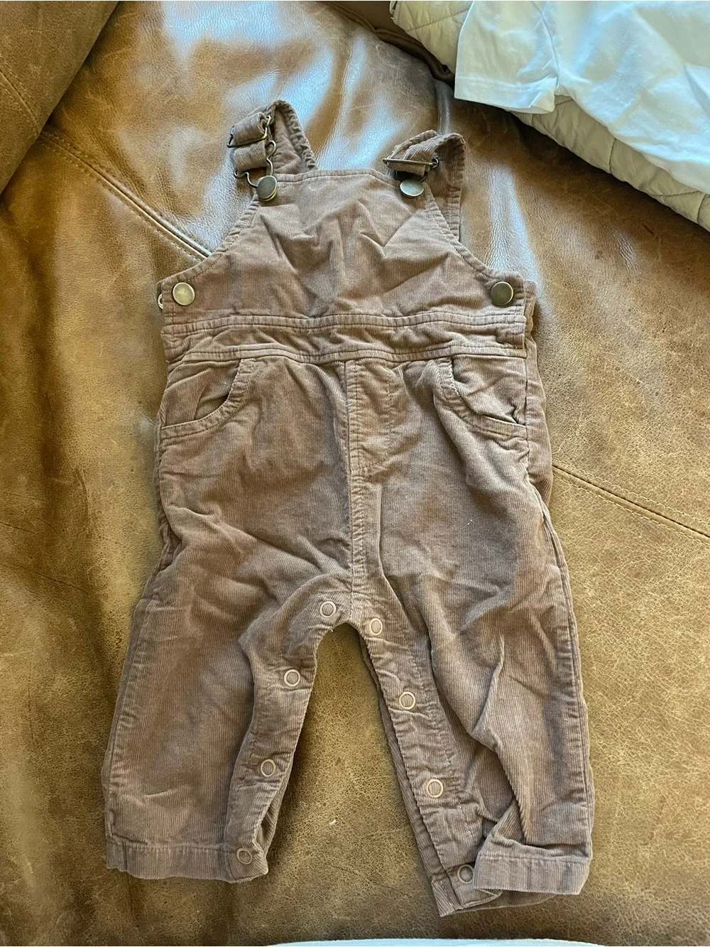 Angel Dear Brown Toddler Corduroy Overalls